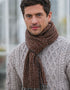 Mucros Atlantic Scarf | Brown Charcoal