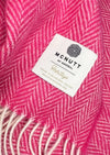 McNutt Aurora Pink Herringbone Throw