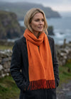 Foxford Lambswool Scarf | Paprika Orange