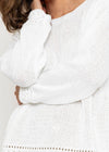 Cotton Ladies Sweater | White