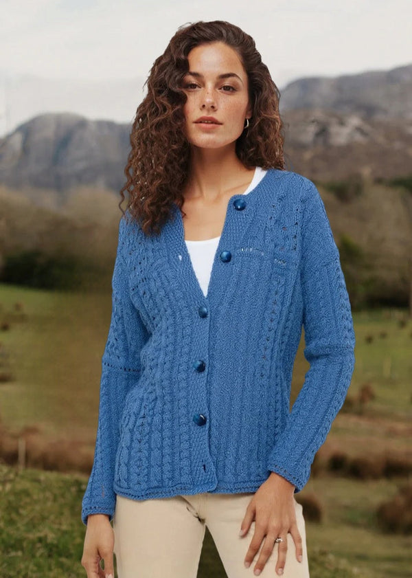 Irish Cotton Ladies Cardigan