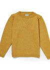 Aoife Merino Wool Crewneck Sweater | Yellow