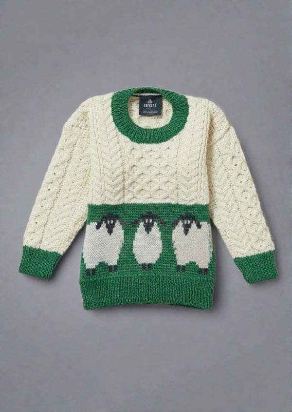 Children's Aran Sheep Sweater