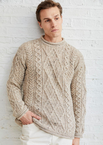 Mens Aran Sweaters | Made in Ireland | 100% Merino Wool