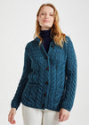 Aran Supersoft Cardigan | Teal