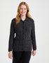 Aran Supersoft Cardigan | Charcoal - Clearance