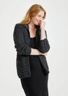 Aran Supersoft Cardigan | Charcoal