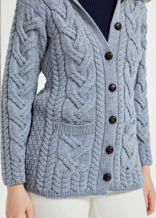 Supersoft Aran Cardigan | Denim