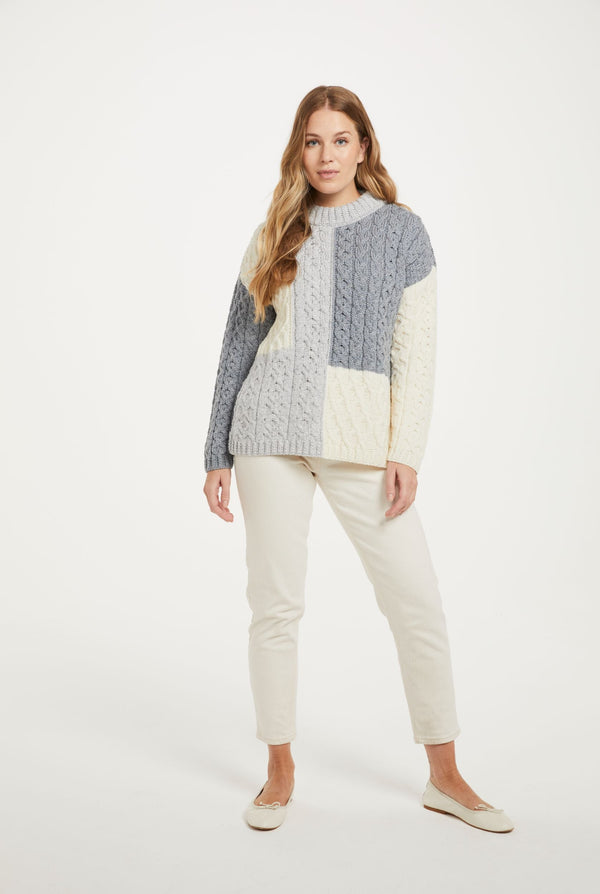 Cobh Aran Patch Sweater