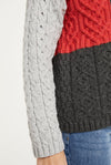 Cobh Aran Patchwork Sweater