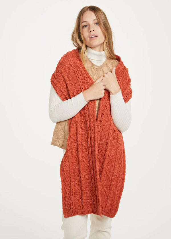 Aran Scarf | Russet