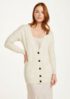 Aran Boyfriend Cardigan | Natural