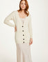 Merino Wool Aran Boyfriend Cardigan | Natural - Clearance
