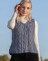 Aran Ladies Vest | Denim - Clearance