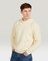 Aran Wool Sweater | Natural
