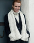 Aran Merino Wool Pocket Scarf | Natural