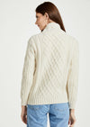 Enniscoe Drawstring Aran Sweater - Natural