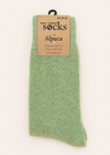 West of Ireland Alpaca Socks | Lime Green