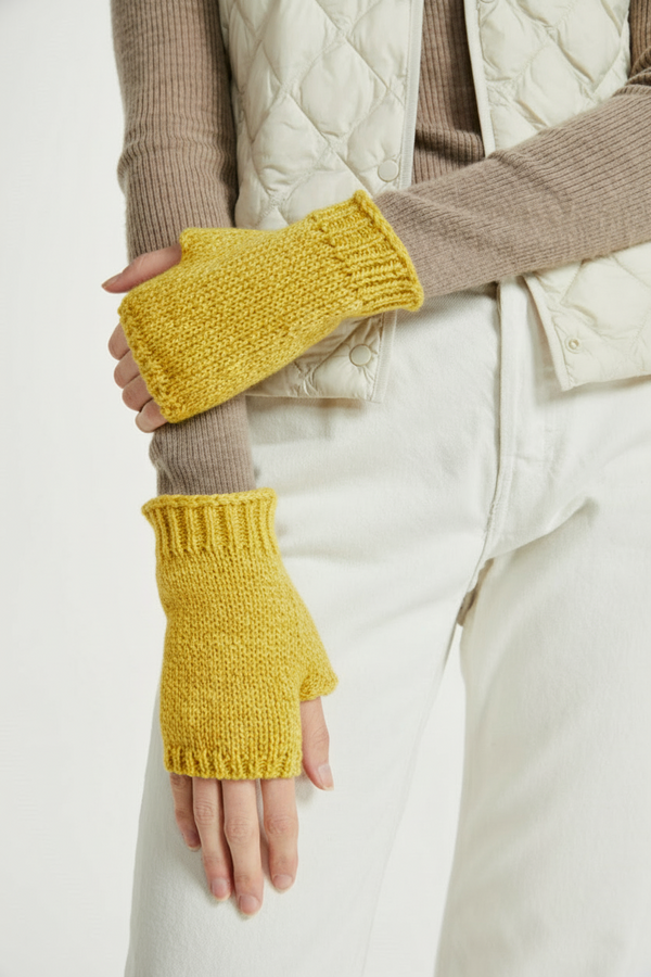 Aran Fingerless Mittens - Clearance