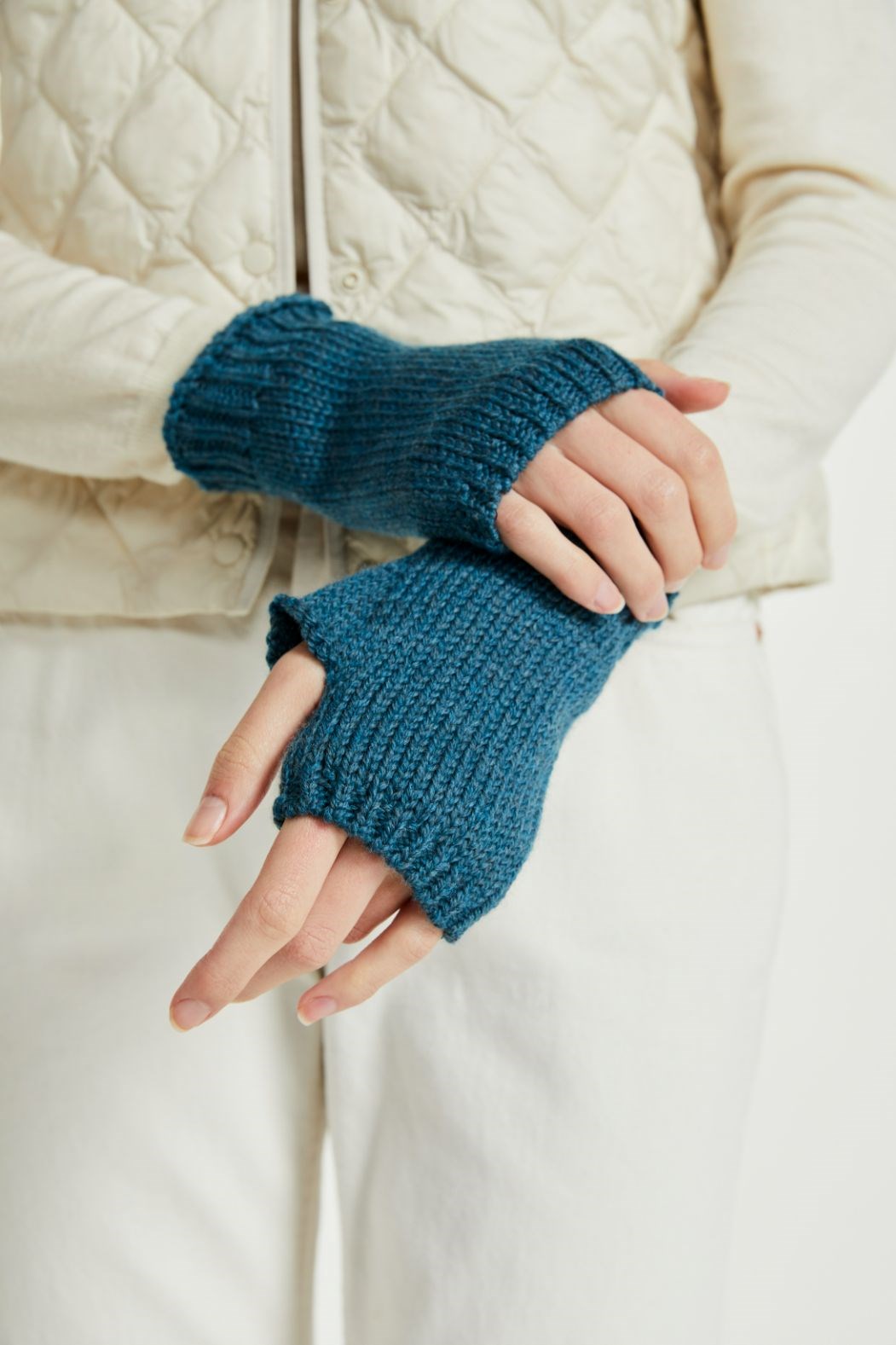 Aran Fingerless Mittens