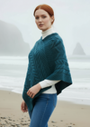 Aran Super Soft Poncho | Irish Sea