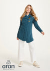 Aran 3 Buttoned Longline Cardigan 