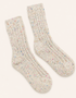 Dreifarbige Socken aus 100 % Merinowolle | Burgunderrot
