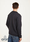 Aran Roll Neck Sweater | Charcoal