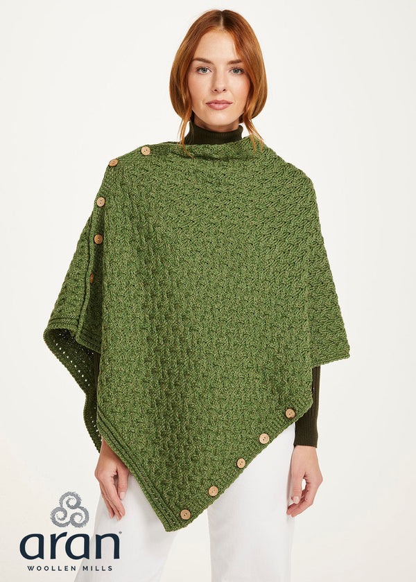 Glenbeigh Aran Cape | Green