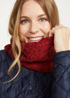 Aran Infinity Cable Scarf - 100% Supersoft Merino Wool