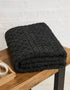 Aran Pure Wool Throw | Charcoal