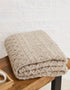 Aran Pure Wool Throw | Oatmeal