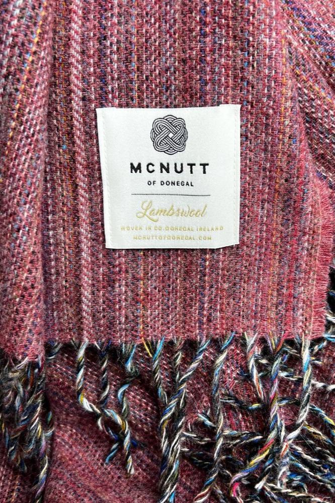 McNutt Lambswool Throw | Desert Rose