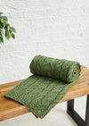 Aran Supersoft Blanket - Green