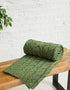 Aran Supersoft Blanket - Green