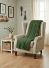 Aran Supersoft Blanket | Green