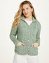 Belcarra Ladies Aran Cardigan | Mint