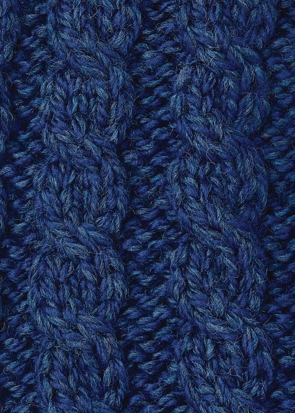 Women's Aran Button Headband | Ink