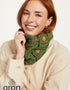 Aran Button Scarf | Green