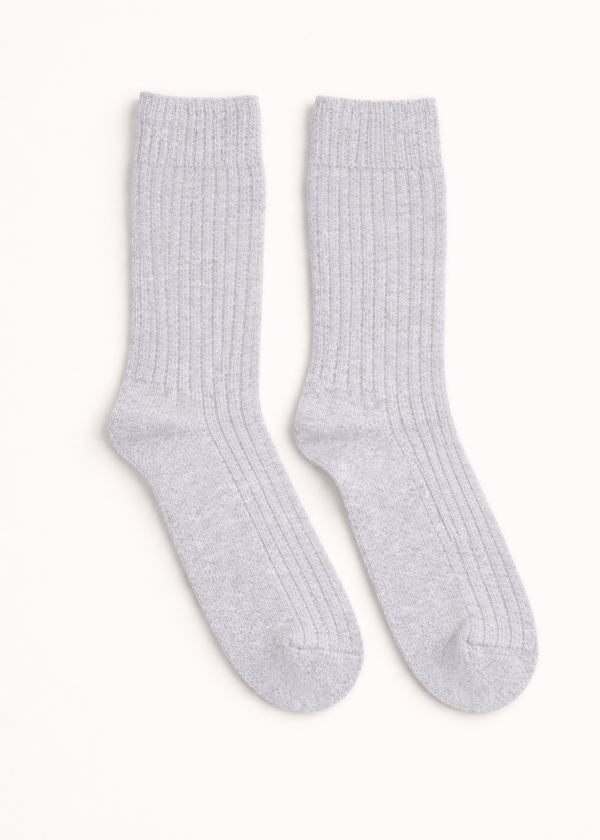 Wild Donegal Cashmere Blend Socks | Light Grey