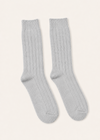 Wild Donegal Cashmere Blend Socks | Light Grey