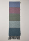 Foxford Lambswool Scarf | Autumn Contemapry Stripe