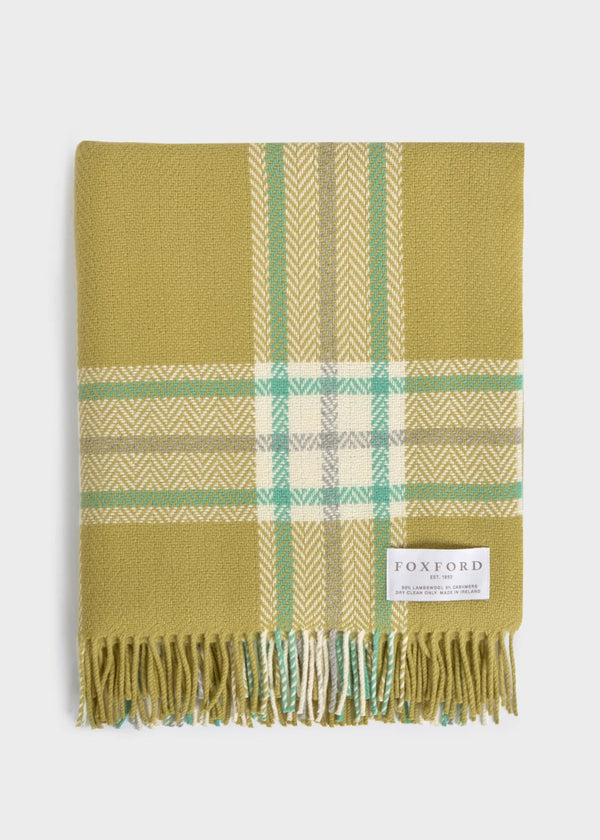 Foxford Cashmere Lambswool Banagher Throw | Citrus