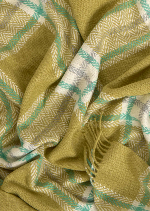 Foxford Cashmere Lambswool Banagher Throw | Citrus