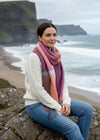 McNutt Lambswool Scarf | Beetroot & Smoke