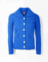 Belcarra Ladies Aran Cardigan | Smurf Blue - Clearance