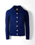 Belcarra Ladies Aran Cardigan | Blue - Clearance