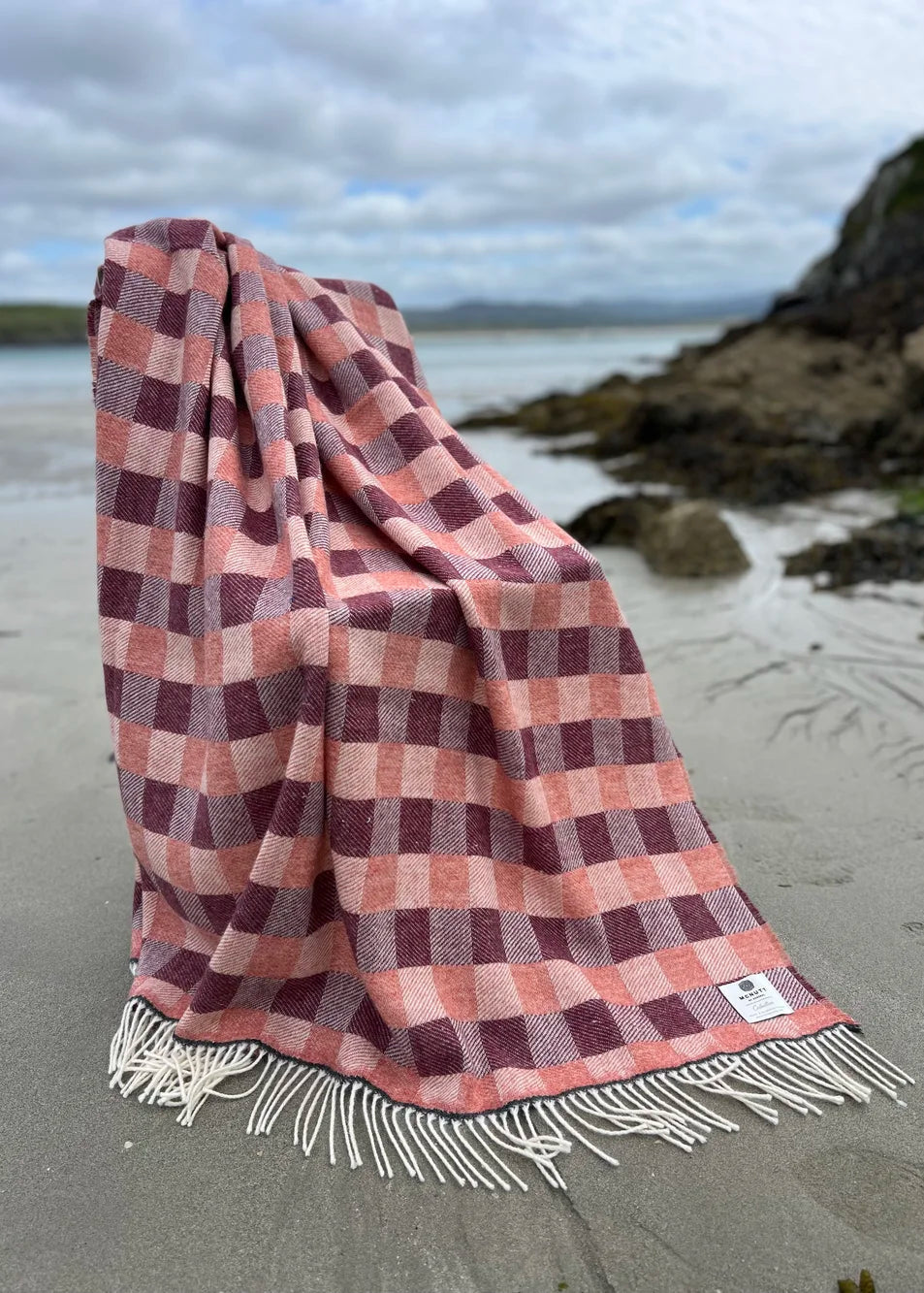 Mcnutt Pure Wool Throw | Bell Heather