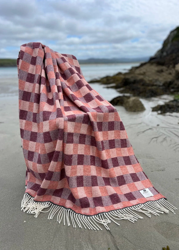 Mcnutt Pure Wool Throw | Bell Heather