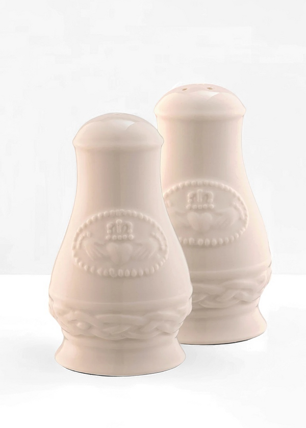 Belleek Classic Claddagh Salt & Pepper